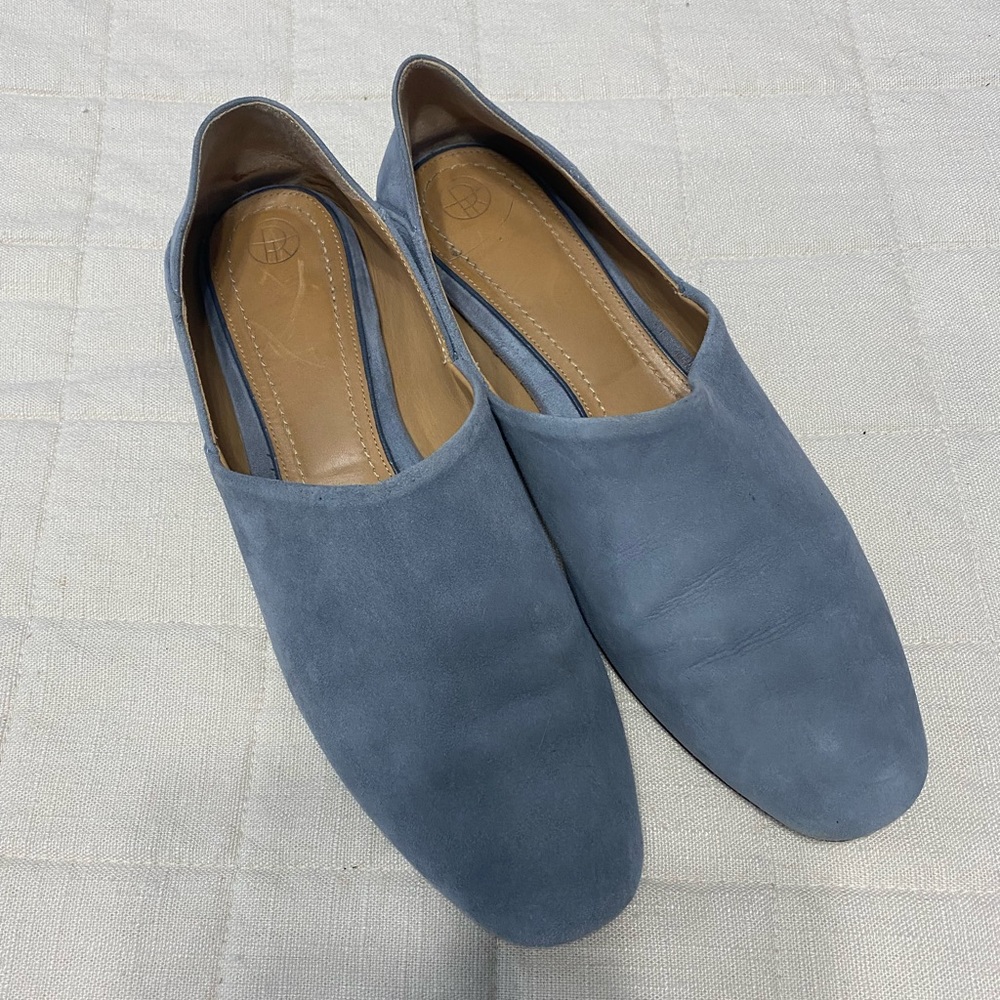 The Row Noelle Suede Collapsible Loafers Women Size 8